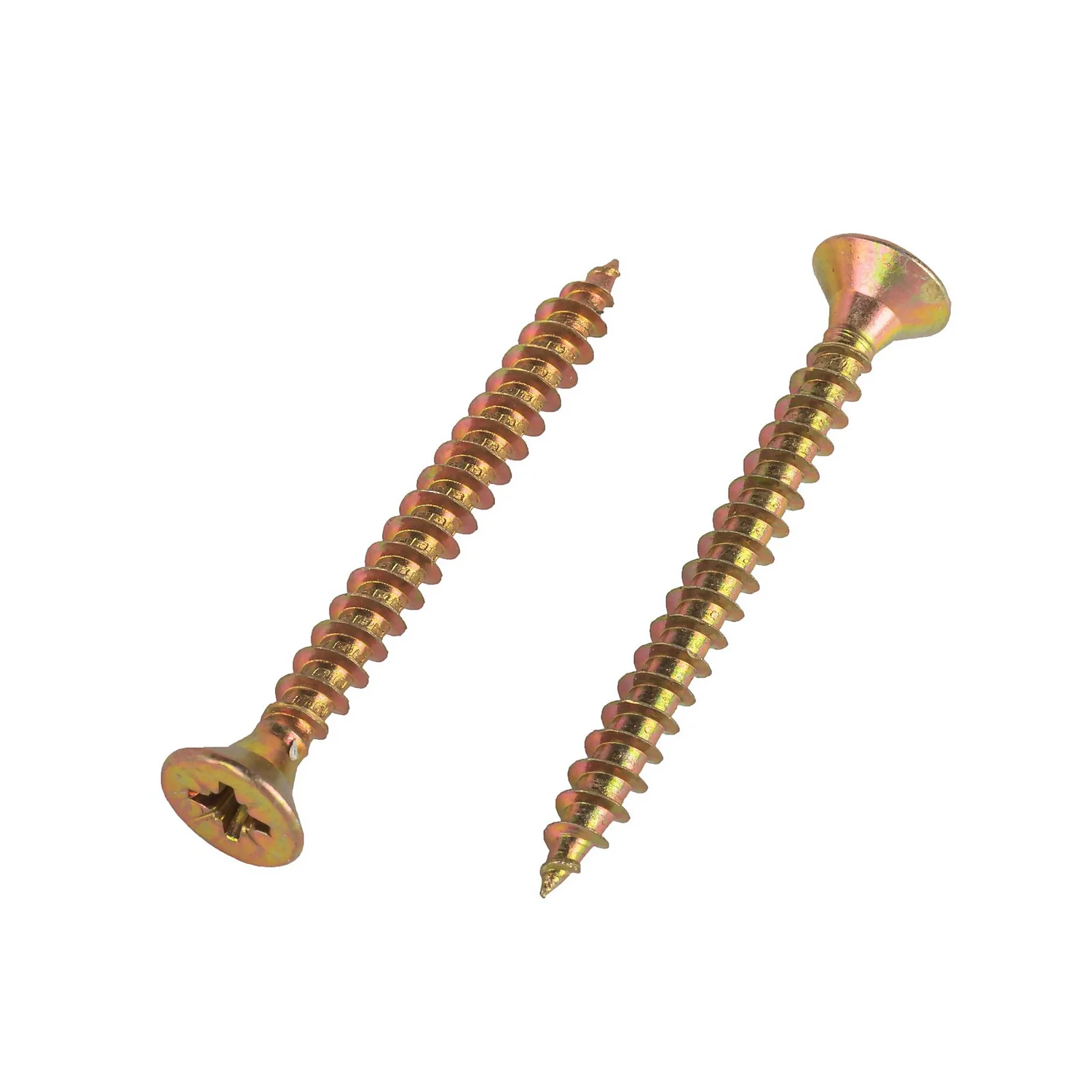 Homebase Yellow Zinc Plated Single Thread Screw 5 X 40mm 25 Pack