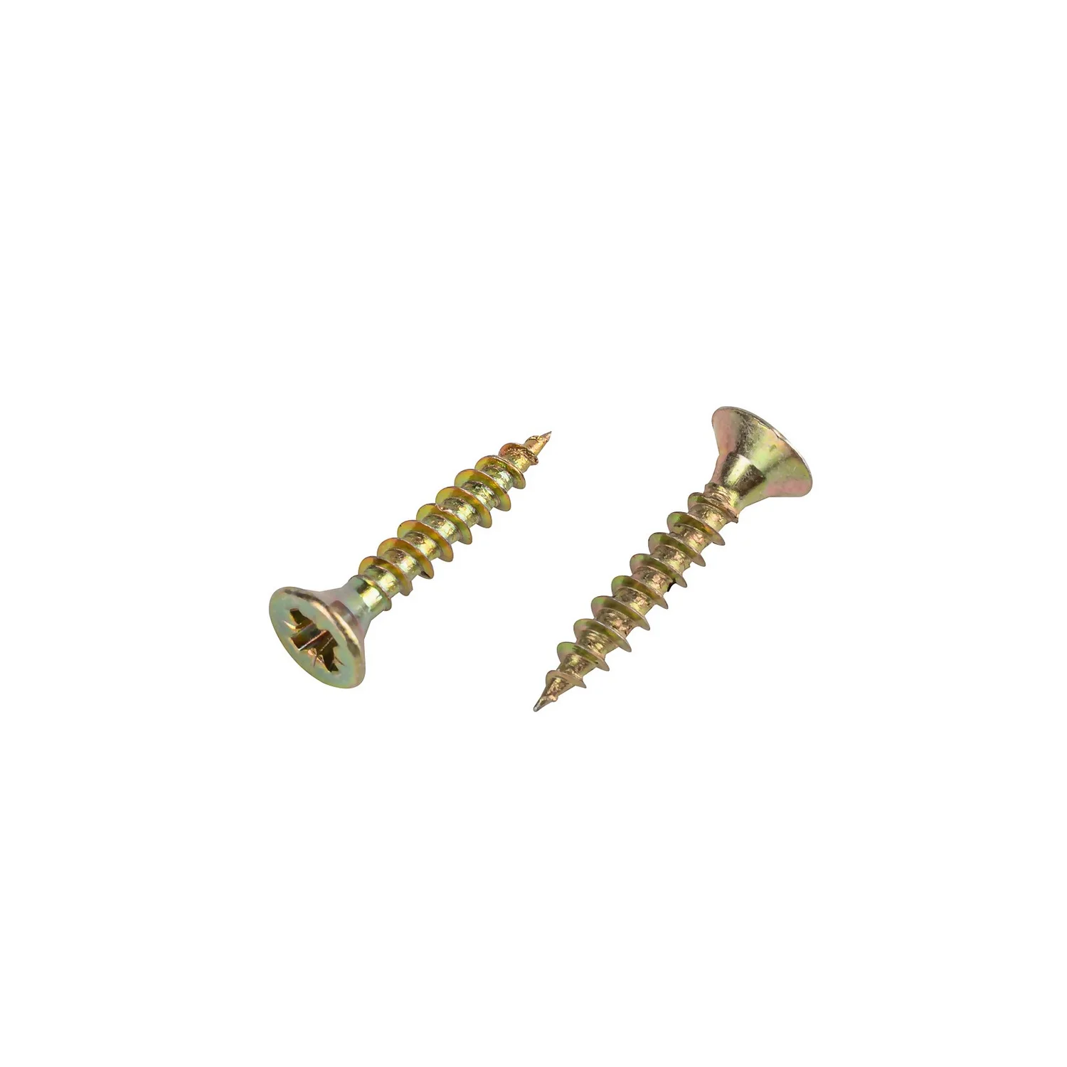 Homebase Yellow Zinc Plated Single Thread Screw 3.5 X 20mm 25 Pack