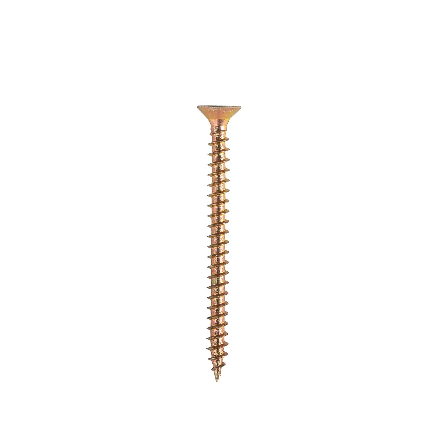 Homebase Yellow Zinc Plated Single Thread Screw 3.5 X 40mm 100 Pack - Image 2