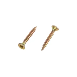Homebase Yellow Zinc Plated Single Thread Screw 3.5 X 25mm 25K