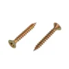 Homebase Yellow Zinc Plated Single Thread Screw 4 X 30mm 25 Pack