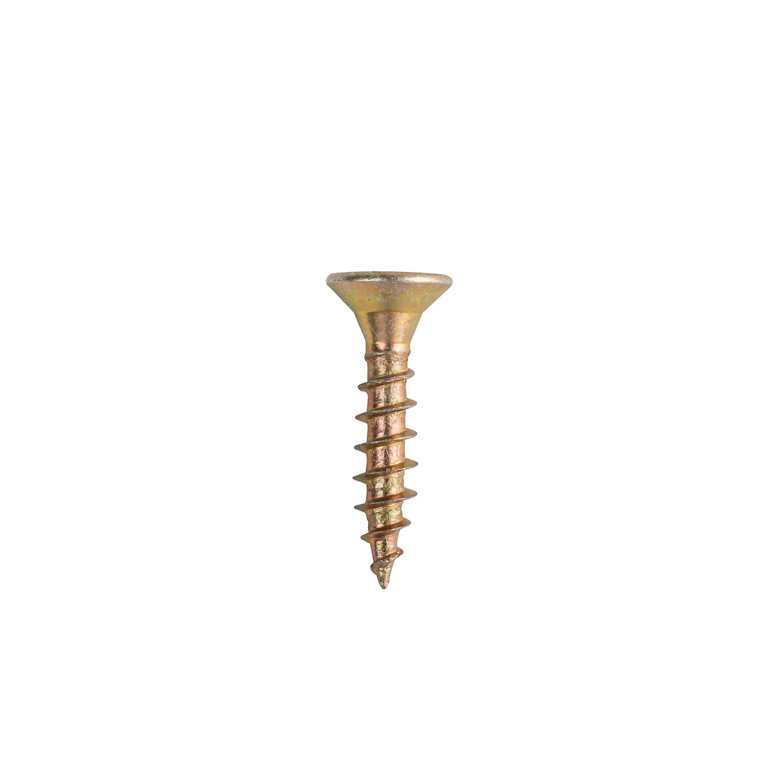Homebase Yellow Zinc Plated Single Thread Screw 4 X 20mm 100 Pack - Image 2