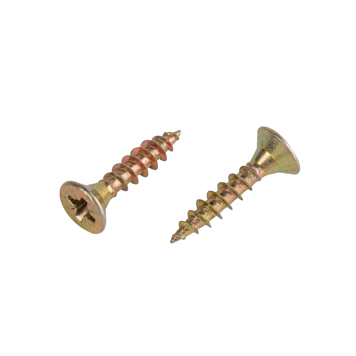 Homebase Yellow Zinc Plated Single Thread Screw 4 X 20mm 100 Pack