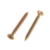 Homebase Yellow Zinc Plated Single Thread Screw 5 X 40mm 100 Pack