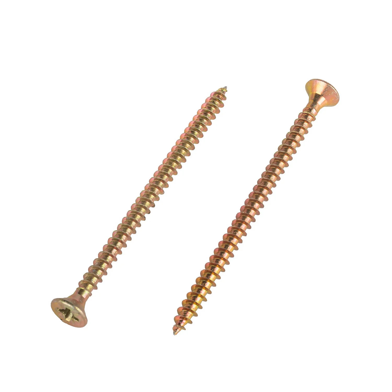 Homebase Yellow Zinc Plated Single Thread Screw 4 X 65mm 100 Pack