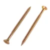 Homebase Yellow Zinc Plated Single Thread Screw 5 X 75mm 100 Pack
