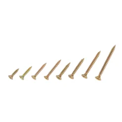 Homebase Yellow Zinc Plated Single Thread Screw Kit Assorted 300 Pack