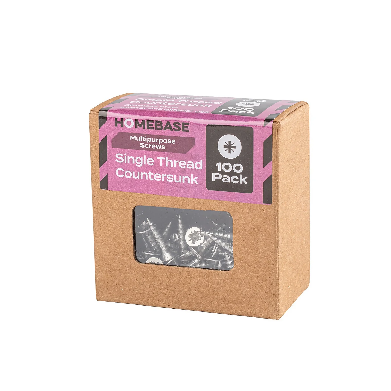 Homebase Stainless Steel Single Thread Screw 3.5 X 16mm 100 Pack - Image 3