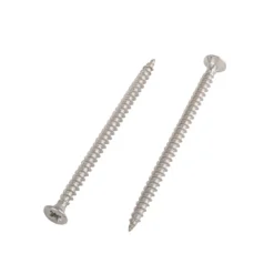 Homebase Stainless Steel Single Thread Screw 4 X 65mm 100 Pack