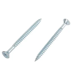 Homebase Zinc Plated Twin Thread Screw 5 X 65mm 100 Pack