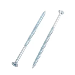 Homebase Zinc Plated Twin Thread Screw 5 X 100mm 25 Pack
