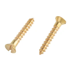 Homebase Brass Wood Screw Countersunk 2.5 X 12mm 10 Pack