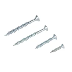 Homebase Zinc Plated Wood Screw Countersunk Assorted 430 Pack