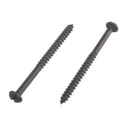 Homebase Black Wood Screw Round Head 5 X 65mm 10 Pack