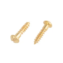 Homebase Brass Wood Screw Round Head 4 X 20mm 10 Pack