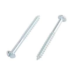 Homebase Zinc Plated Wood Screw Round Head 5 X 50mm 10 Pack