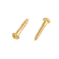 Homebase Brass Wood Screw Round Head 3.5 X 20mm 10 Pack