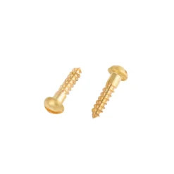 Homebase Brass Wood Screw Round Head 3 X 25mm 10 Pack