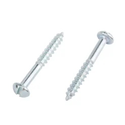 Homebase Zinc Plated Wood Screw Round Head 5 X 40mm 10 Pack