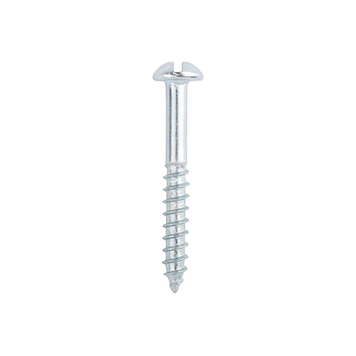 Homebase Zinc Plated Wood Screw Round Head 5 X 40mm 10 Pack - Image 2