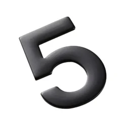 50MM Mode Self Adhesive Door Number Matt Black - 5