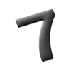 50MM Mode Self Adhesive Door Number Matt Black - 7