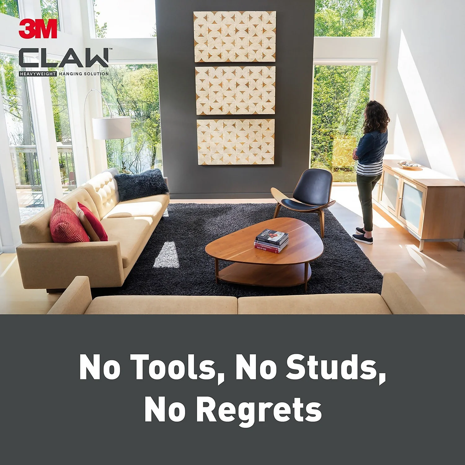 3M CLAW Drywall Picture Hanger 4 Pack - 7kg - Image 3