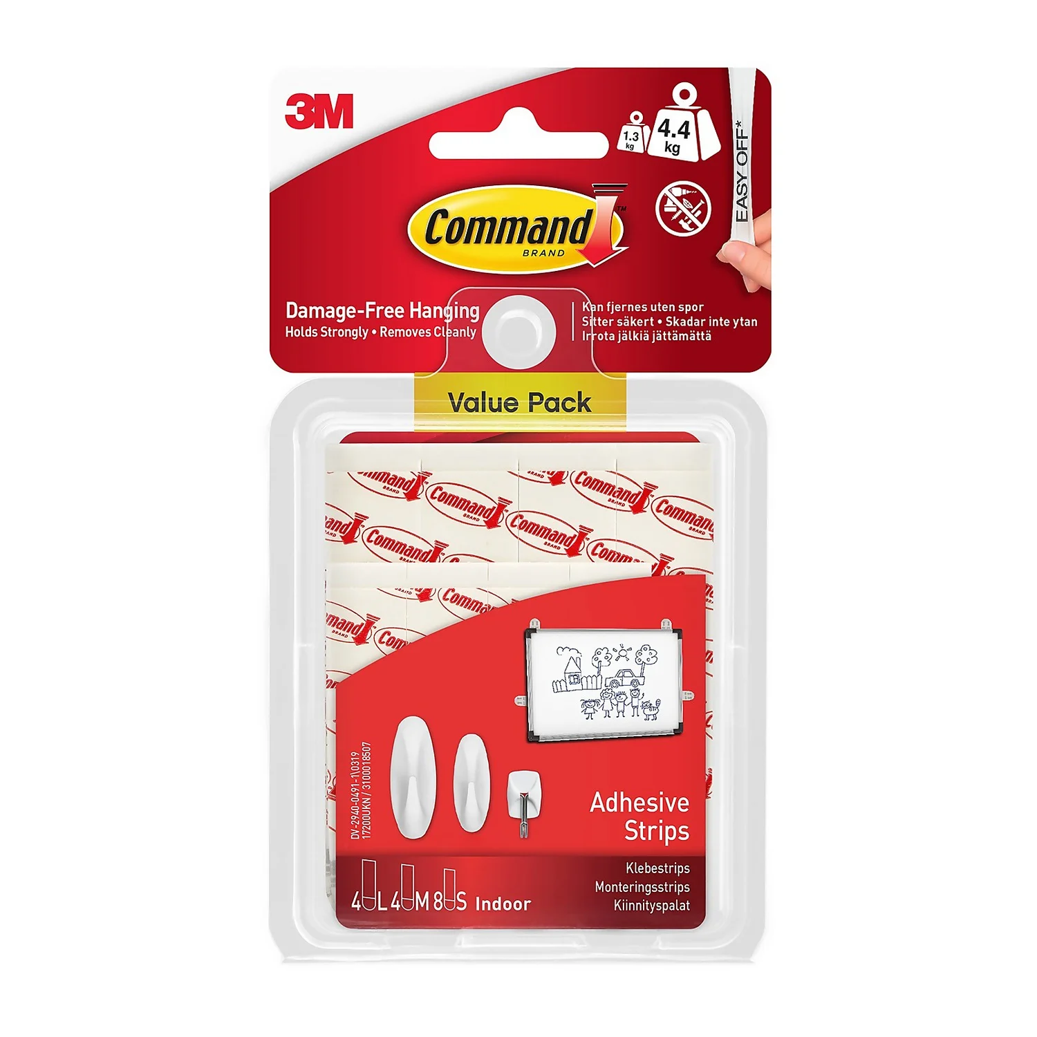 Command™ Assorted Adhesive And Refill Strips