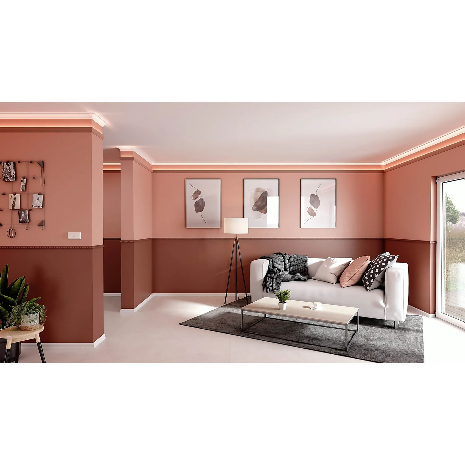 Decoflair D20 Cornice 2m X 50 X 50 Mm - Pack Of 2 - Image 2