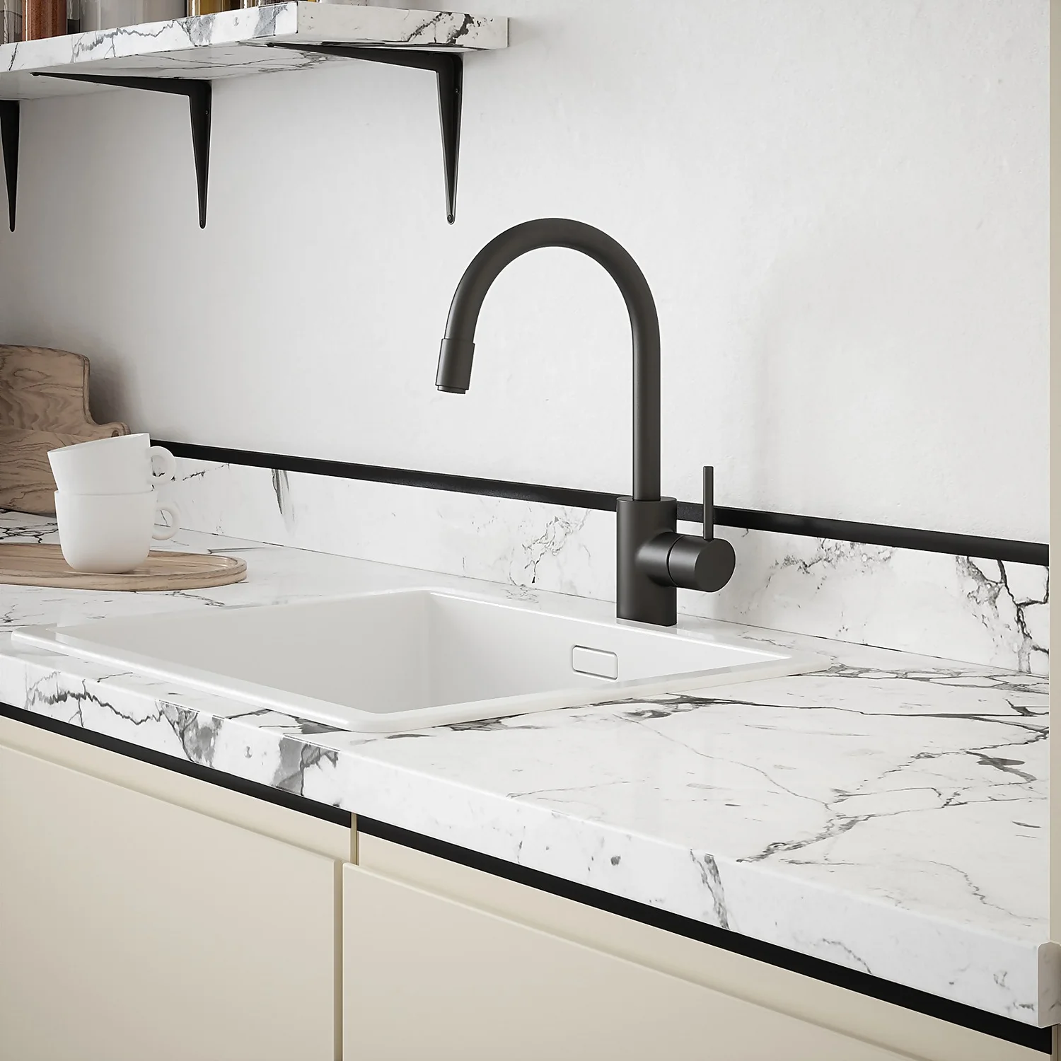 Unequal Angle Matt Black Aluminium Profile 2.5m - Image 3