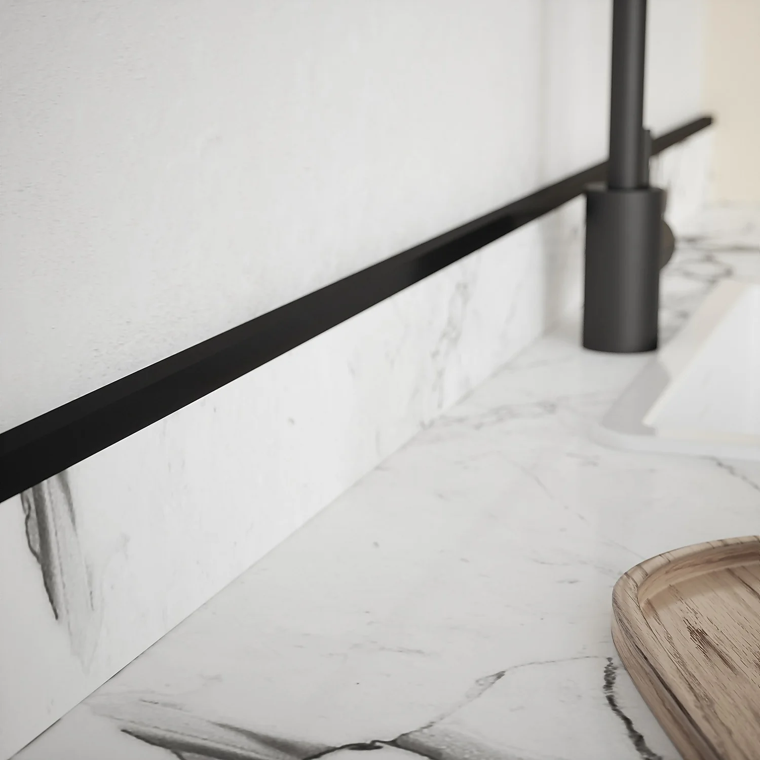 Unequal Angle Matt Black Aluminium Profile 2.5m - Image 2